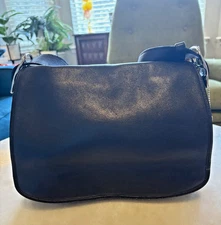 Vintage Coach Legacy Flap Bag Crossbody Purse Black Leather F30-9332