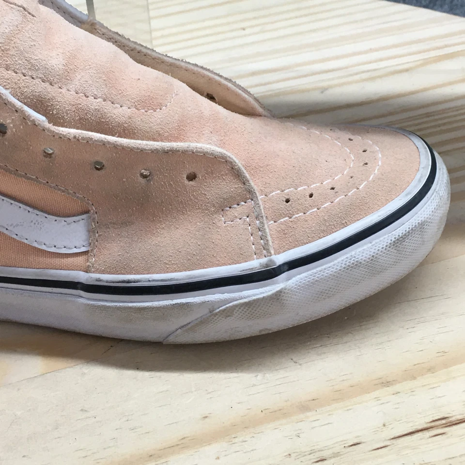 Vans Zapatos Mujer 8 Hombres 6.5 Old Skool Zapatillas de Monopatín Melocotón Alto 751505 Foto 4 de 4