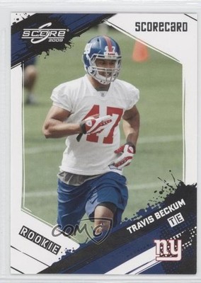 2009 Score Rookie Scorecard 30/299 Travis Beckum #397 0a1