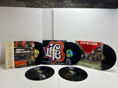 Vintage LP Lot American Graffiti Soundtrack Music Explosion Life Musical 6 Recor