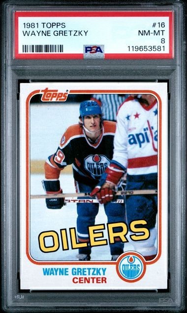 1981-82 Topps Hockey Wayne Gretzky #16 PSA 8 NM-MT Quantity Available view 5