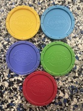 REPUESTO ISLA CARIBOO GRÚA Lote De 5 FICHAS MONEDAS Piezas