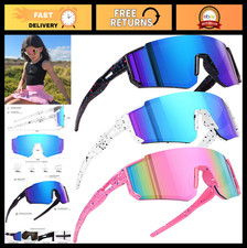Youth Sports Sunglasses for Kids - UV400 Baseball Cycling Glasses for Boys G