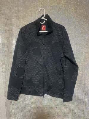 New Nike Tech Fleece Black Full Zip Jacket  Size Large