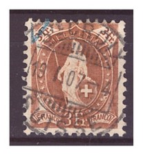 TIMBRE DE SUISSE N° 99 OBLITERE  TTB  COTE 180 €