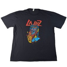 La Luz Band Graphic T-Shirt Black Organic Cotton Size 2X Royal Apparel USA Made