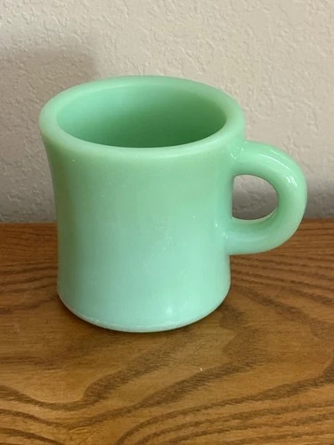 Vintage Anchor Hocking Fire King Jadeite Restaurant Ware Cup Mug
