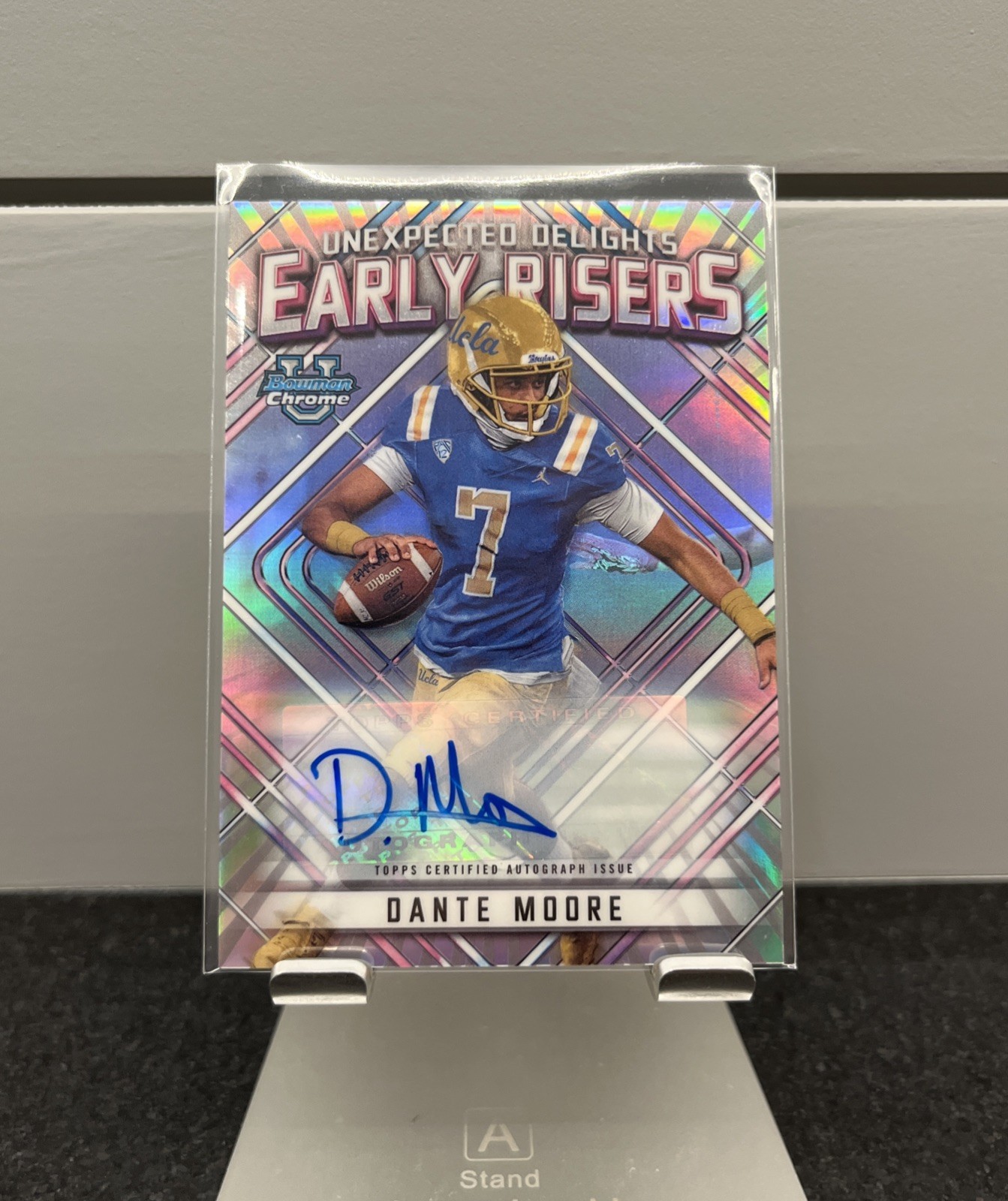 Dante Moore /99 Auto 2023 Bowman Chrome U Early Risers Oregon UCLA #36/99 DUCKS