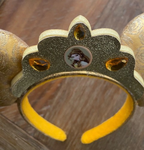 Diadema Princesa Bella Corona Dorada La Bella y la Bestia Orejas de Minnie Parques Disney - Imagen 8 de 8