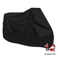 Motorcycle Cover All Season Universal Weather Quality Waterproof Sun Black