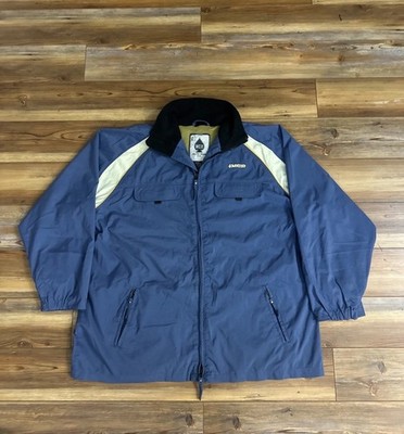 VTG More Core Division Heavy Snow Bomber Lined Jacket Blue Size XL 90s Y2K MCD