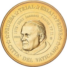 [#1528115] Vatican, Medal, 20 C, Essai-Trial Jean Paul II, 2003, Copper-Nickel G