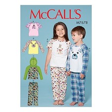 McCall Patterns Children's/Boys'/Girls' Animal Themed Tops and Pants M7678
