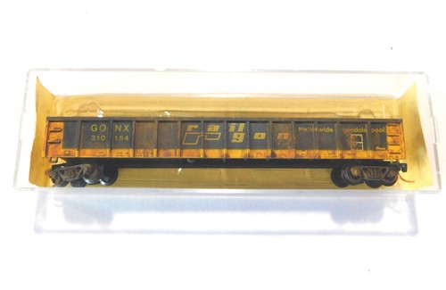 Góndola escala N Roundhouse Railgon 50' GONX #310154 desgastada | Condition: Used