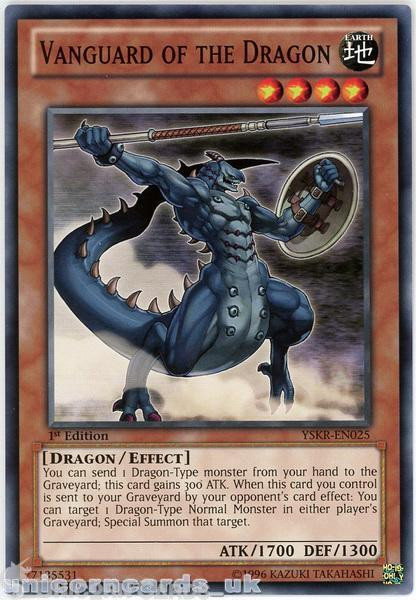YSKR-EN025 Vanguard of the Dragon 1st Edition Mint YuGiOh Card