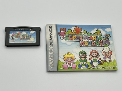 Super Mario Advance Game Boy Advance Cartridge + Manual