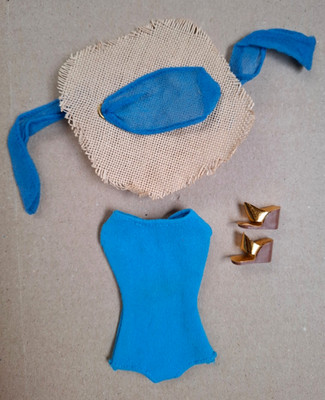 Vintage Mattel _ orig. Barbie IN THE SWIM blue PAK 1964-65 _ VHTF
