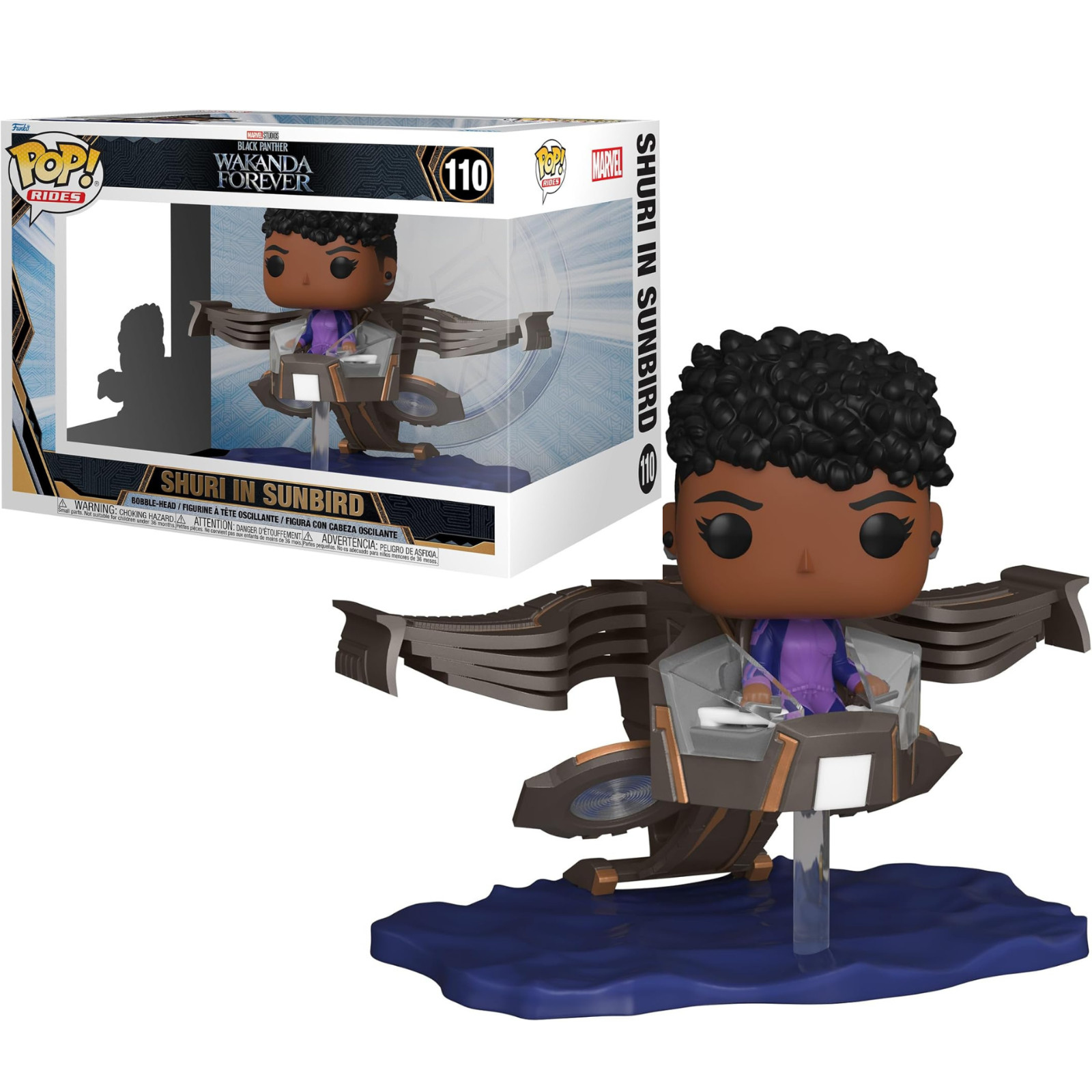 Funko Pop Shuri In Sunbird 110 figurine vinyle Marvel Black Panther Wakanda Forever TV