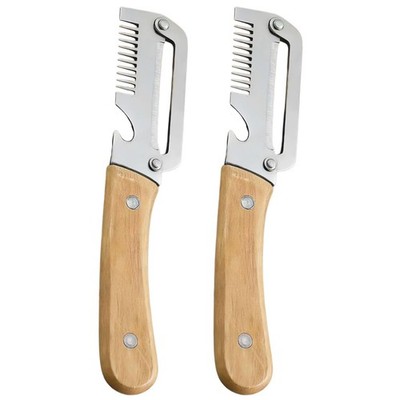 2pcs Multifunctional Vegetable Peeler Shredder, 3in1 Stainless Steel Julienne...