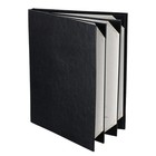 WeChef 5 Pack Leather Menu Covers 8.5"x11" 4 Page 6 View Angle Corner Wine List — photo 5