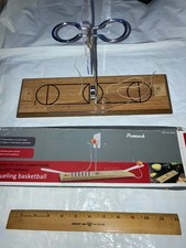  BROKEN DUELING BASKETBALL GAME WITH 2 BASKETBALL WOODEN 2 PLAYER 2 Ball DUEL