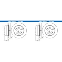 2X ATE Bremsscheiben 307Mm BelÜFtet Hinten Passend FüR Ssangyong Rodius | 24.012