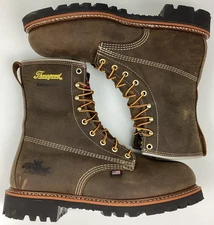 Thorogood 814-4520 Men's 8" Leather WP Ins Comp Safety Toe Work Boot Size 9.5 EE