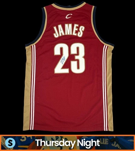 LEBRON JAMES SIGNED AUTO CLEVELAND CAVALIERS BASKETBALL JERSEY W/ COA