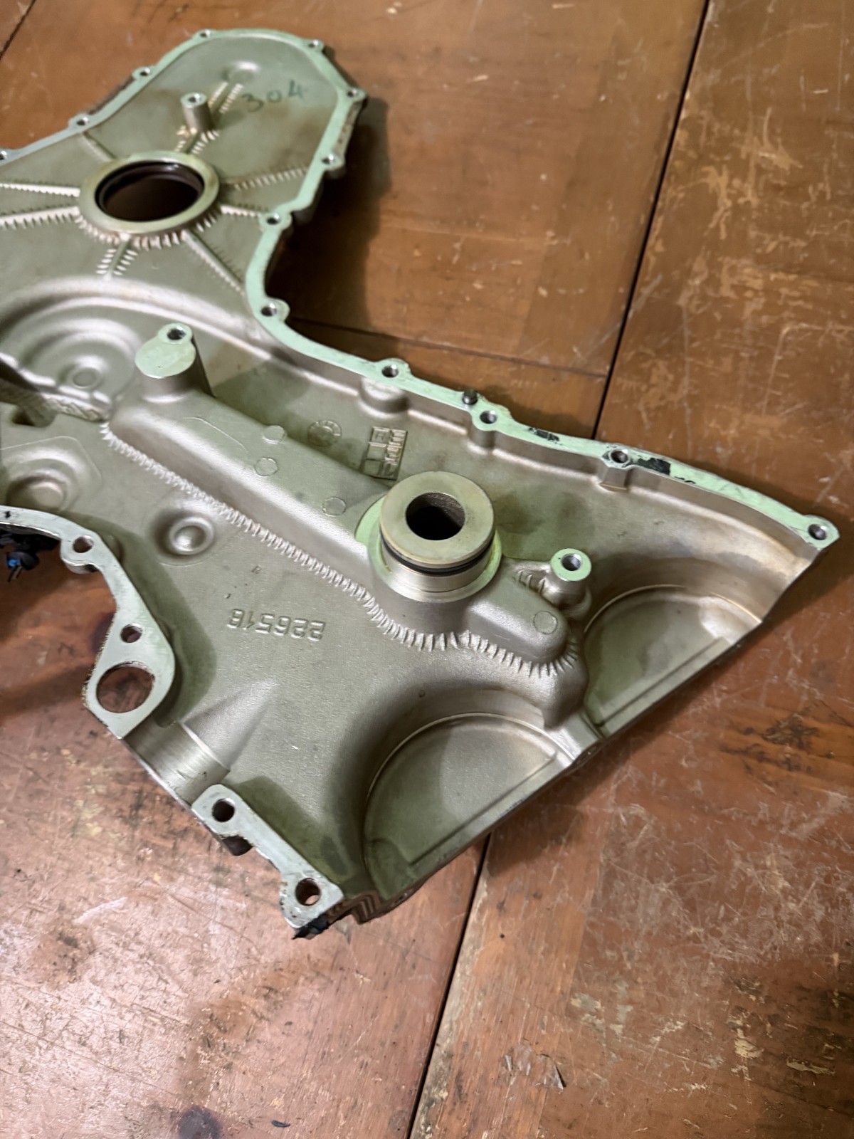 04-17 Maserati GranTurismo Quattroporte M145 4.2L V8 Engine Motor Timing Cover