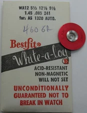 AS 1320 ... automatic watch parts mainspring #771 / white alloy