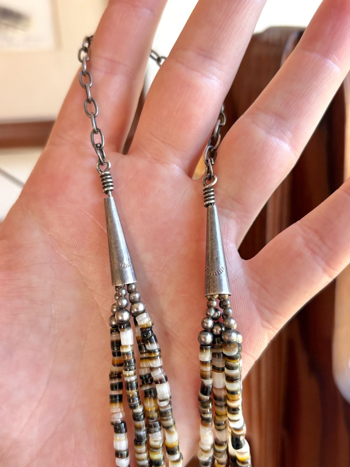 Native American? Multi-Strand Shell? + Sterling? … - image 5