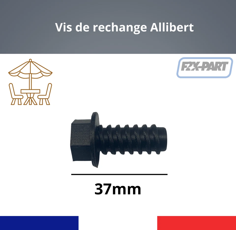 Vis de rechange salon de Jardin Allibert ou autres X5 37mm - Photo 2/2