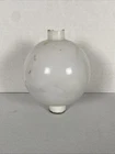 OLD ORIGINAL Milk Glass Wht LONG COLLAR SLR GHOST LIGHTNING ROD WEATHERVANE BALL
