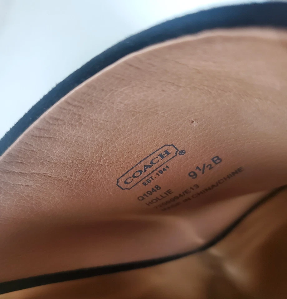 Новый $248 тренер Hollie матовая замша заглянуть носок на танкетке каблук размер 9,5 - Изображение 4 из 4