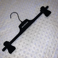 Balenciaga Velvet Clothes Hanger Clip Black Designer Storage Slacks Pants 14.5  