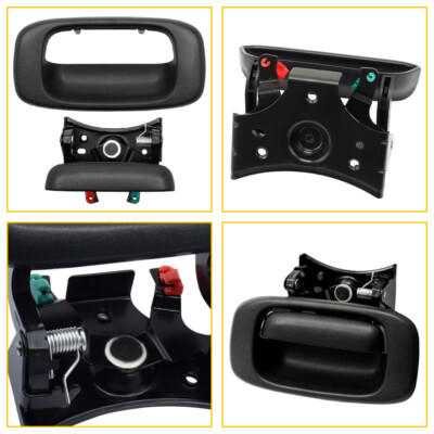 Tailgate Handle & Bezel Trim Kit Set For 1999-2006 Chevy Silverado GMC Sierra - Foto 3