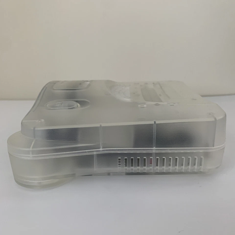 NEW Nintendo 64 N64 Limited Clear Crystal White Custom Console W/ New LED Rare - Image 3 of 4