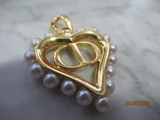 DIOR  CD ZIP PULL   CHARM  GOLD tone,  METAL , SO PRETTY 1.25 INCH