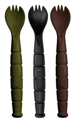 KABAR 9909MIL Field Kit Tactical Spork 3 Pack Fork/Spoon/Knife USA Made