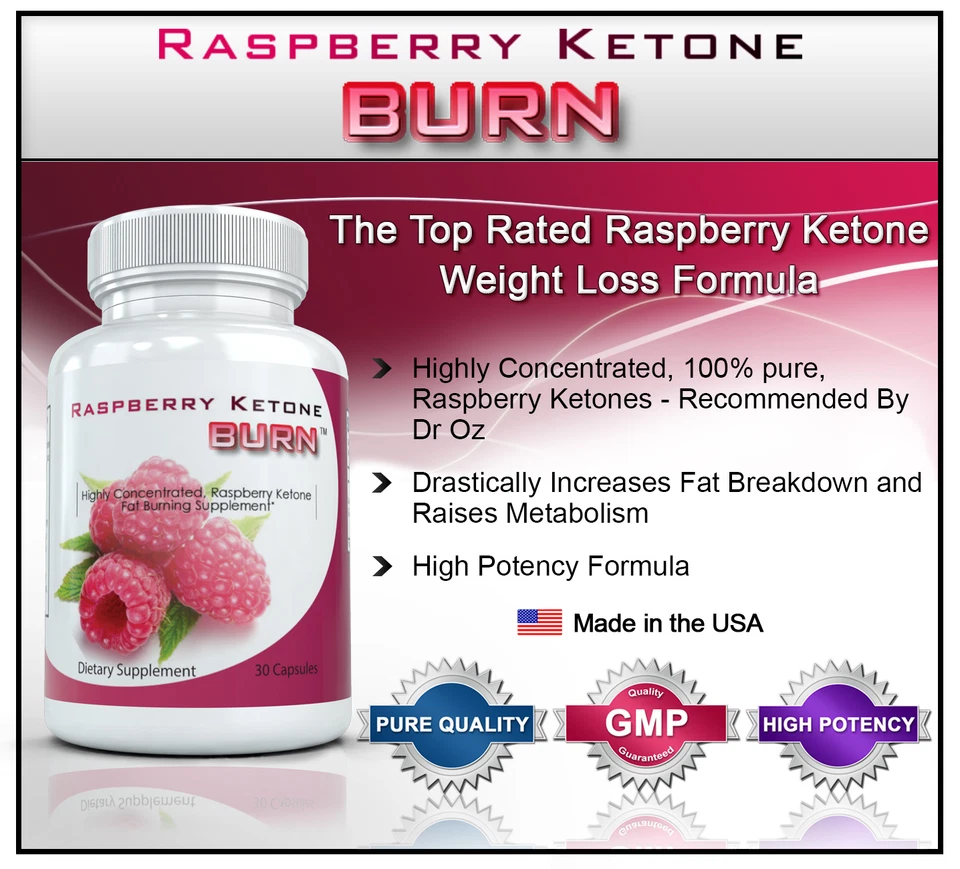 Himbeer Keton VERBRENNUNG: #1 Beste Fatburner Diätpillen Natürliche Gewichtsverlust Ketone - Bild 2 von 4