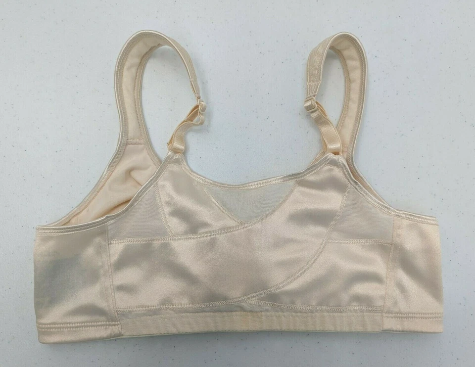 Playtex Bra Women's 36B Ivory 18 Hour POSTURE BOOST Front Close Wireless E525 - Image 2 of 4