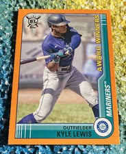 2021 Topps Big League Baseball Orange #270 Kyle Lewis AW (Mariners)