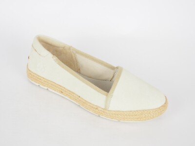 Timberland Casco Bay A17E2 beigefarbene flache Damen-Slipper aus Leder