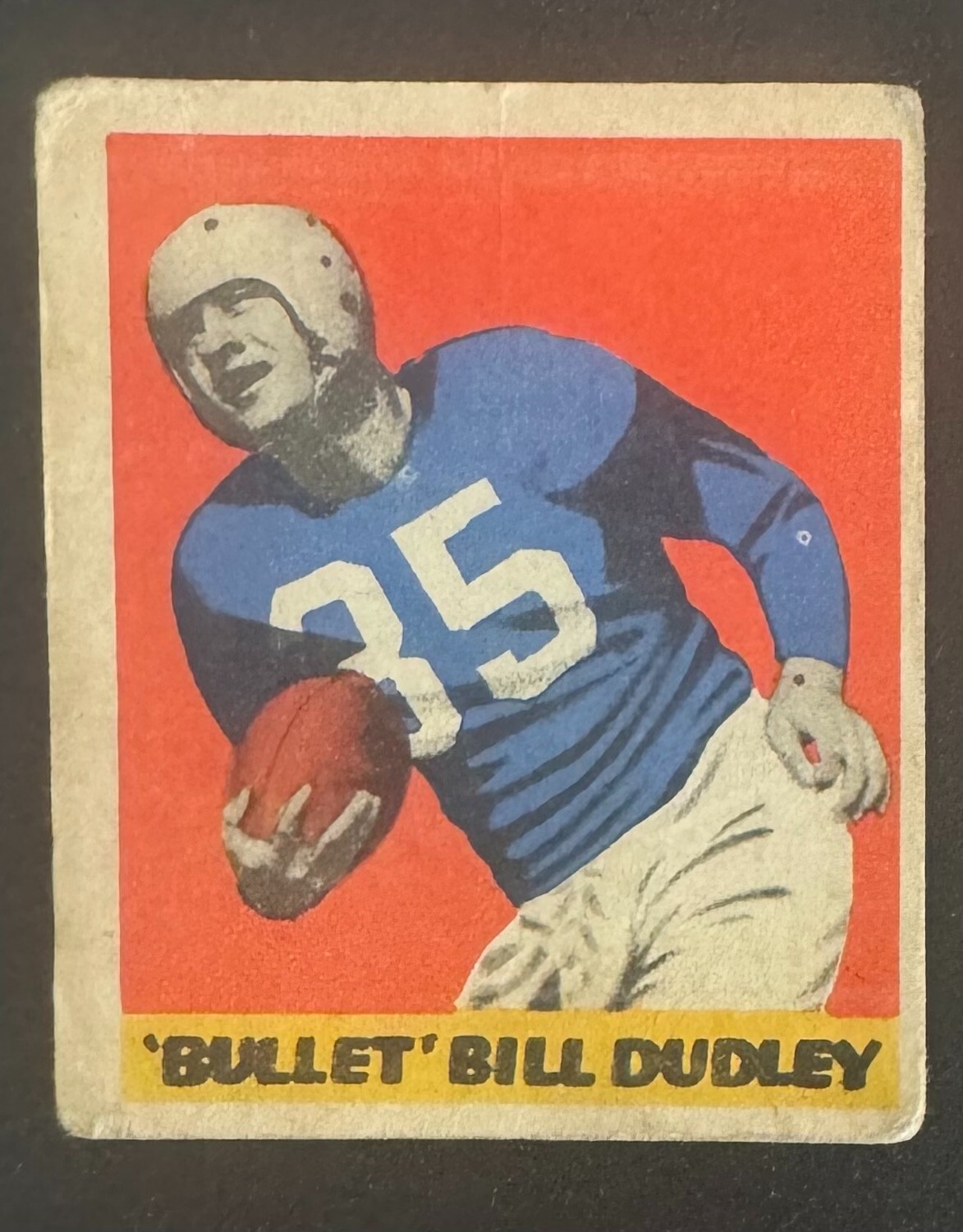1949 Leaf #22 Bullet Bill Dudley Hall of Famer in Excellent Condition