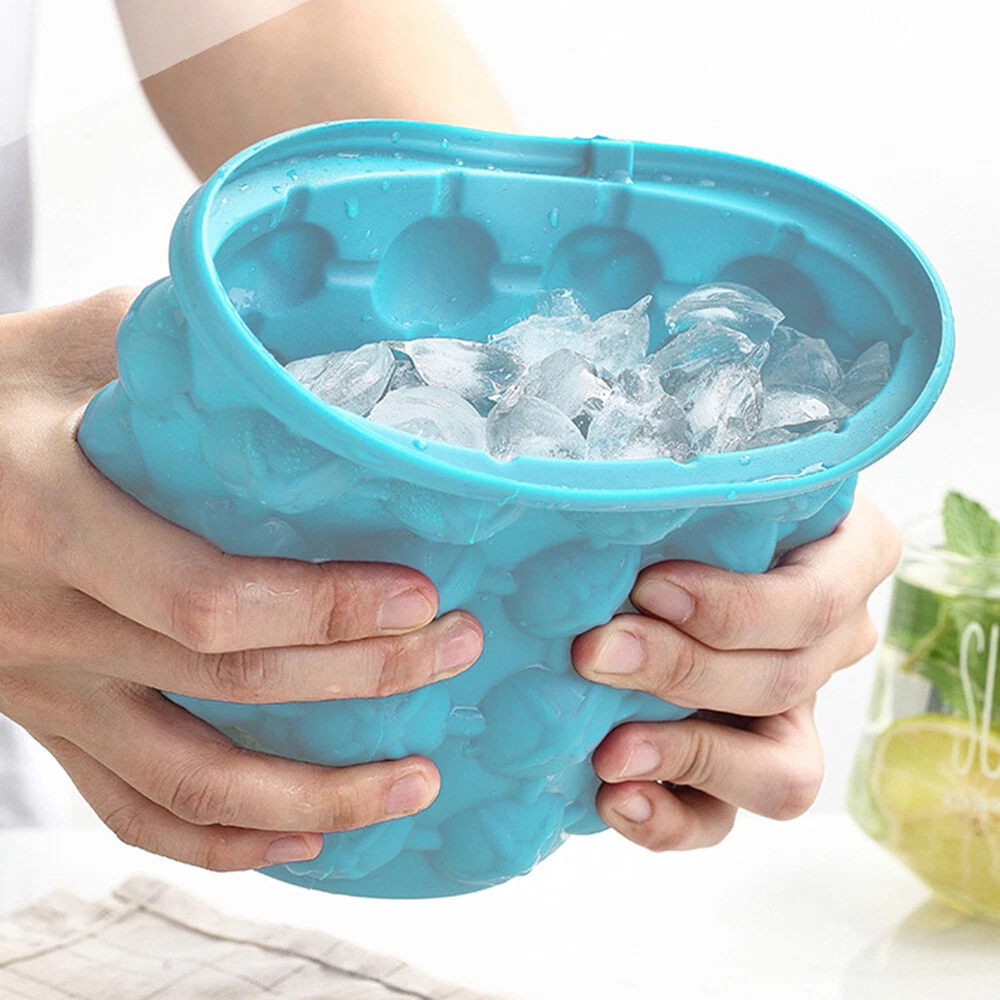 New Product Portable Ice Cube Maker Genie Space-Saving Silicone Ice Bucket  - Buy New Product Portable Ice Cube Maker Genie Space-Saving Silicone Ice  Bucket Product on