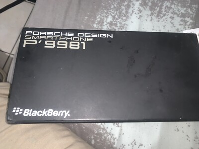 BlackBerry  Porsche Design P'9981 - 8GB - Schwarz (Ohne Simlock) Smartphone