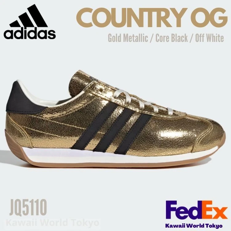 adidas Country OG Gold Metallic Black W for sale | eBay
