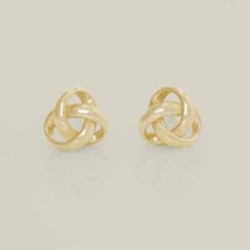 14K REAL Solid Gold Endless Stud Earrings, Upper Earlobe Cartilage Helix Tragus