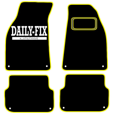 CAR MATS FOR AUDI A6 C6 FACELIFT 2008 TO 2011 ALL WEATHER TAILORED BLACK CARPET