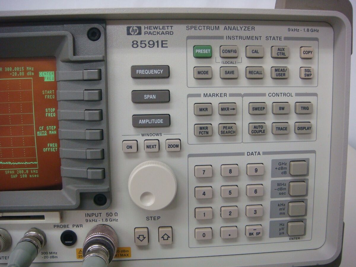 HP Agilent 8591E 10kHz to 1.8GHz Portable Spectrum Analyzer HP Agilent 8591E 10kHz to 1.8GHz Portable Spectrum Analyzer